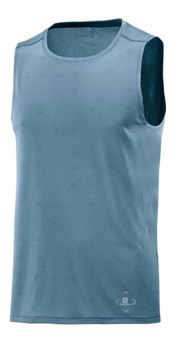 Musculosa Salomon - Hombre - Logo Wet Tank M - Running