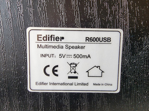 Imagen 6 de 6 de Parlante Edifier R600usb 2.1 Con Control Incorporado