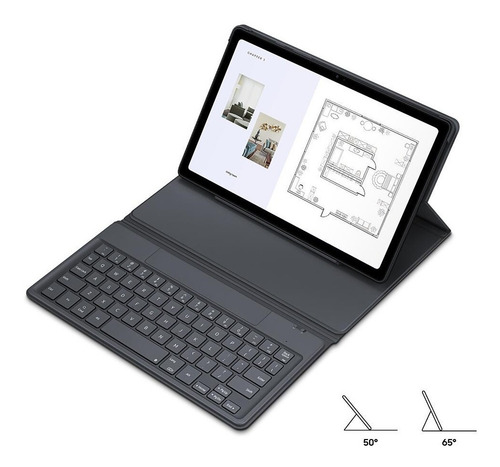 Imagem 3 de 7 de Capa 2 Em 1 Book Cover E Teclado Tab A7 Original Samsung
