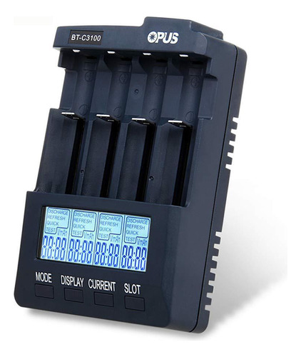 Carregador De Pilhas Inteligente Opus Bt-c3100