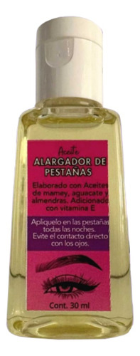 Aceite Para Pestañas Mamey, Aguacate Y Almendras 30 Ml
