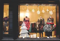 Comprar Adesivo De Vitrine Feliz Natal Árvore E Enfeites De Natal