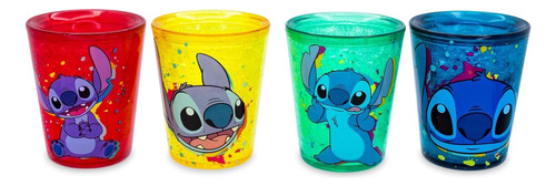 Set 4 Mini Vasos Stitch Disney Varios