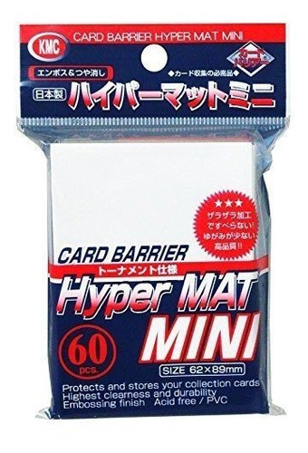 Mini Hyper Sleeves White 60 De Kmc Card Supply