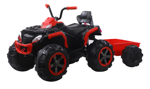 Cuadrimoto Big Quad 1288 Con Carro Roja Color Rojo