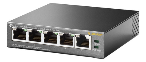 Tp-link Tl-sg1005p, Switch Poe 5 Puertos Gigabit 4poe 56w