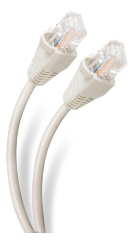 Cable Utp Gris Categoria 5e, Para Redes. Mide 7.6 M