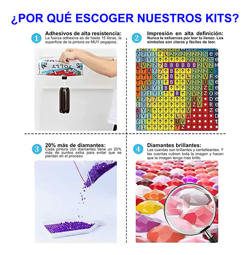 T Diamond Painting Perro Color Kit Pintura De Diamante 40x30