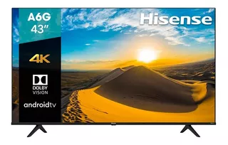 Pantalla Hisense Smart Tv 43'' 4k Uhd Hdr10 Android Tv 2021