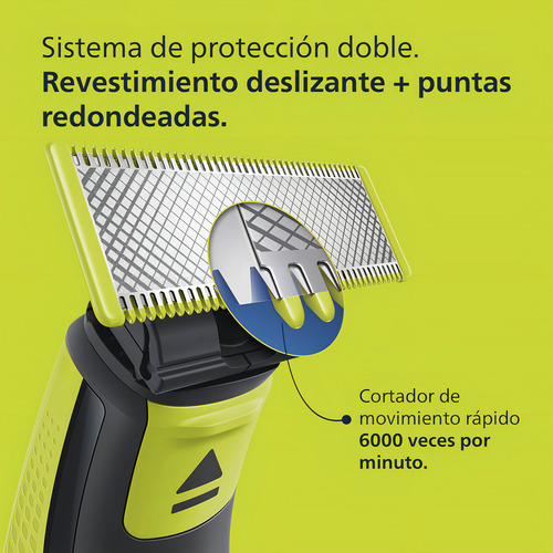 Philips Oneblade Qp2824/10 Afeitadora Verde Lima 5 Peines Verde Lima
