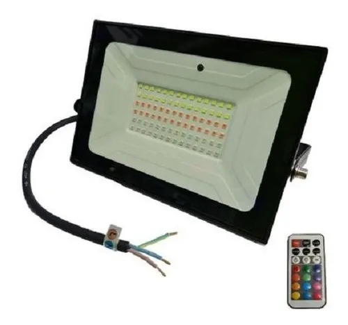 comprar Reflector Faro Led 50w Rgb Multicolor Con Control