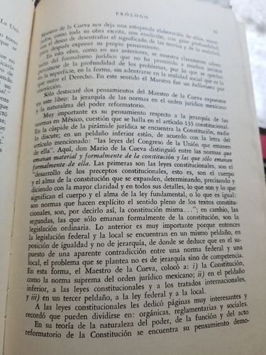 A0 Teoría De La Constitución 1.a Ed. Mario De La Cueva (Usado)