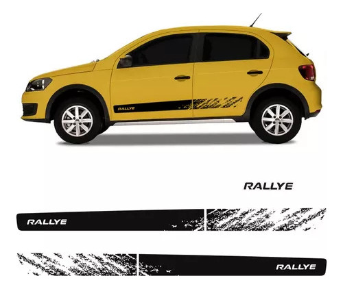 Kit Adhesivos  Calcos Laterales Nissan Gol Rallye G6 Modelo 