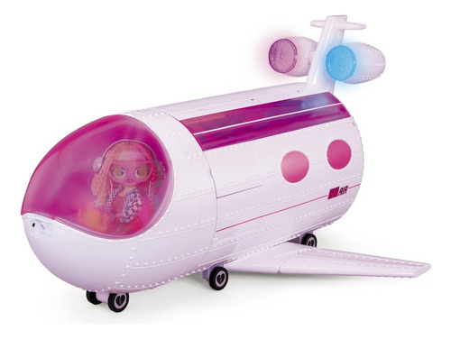 Jet Avion L.o.l Surprise Omg 50 Sorpresas Set Con Luces