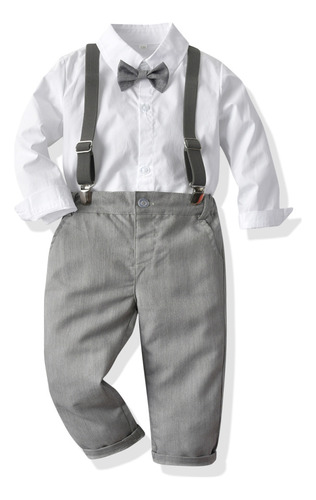 Traje Niño Camisa Blanca + Pajarita + Pantalón [u]