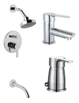 Comprar Combo Griferia Baño Calyx Lavatorio Bidet Ducha - Hydros