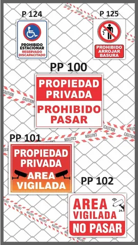 Cartel Prohibido Transportar Personal 22x28 Cm Alto Impacto