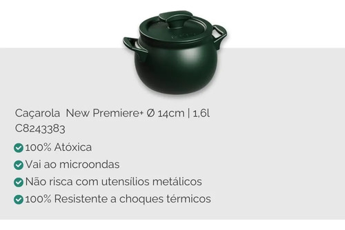 Conjunto New Premiere+ Joy 5 Pcs Matte Ceraflame