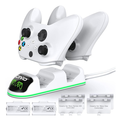Juego De Bateria Recargable Para Xbox Con Estacion De Carga