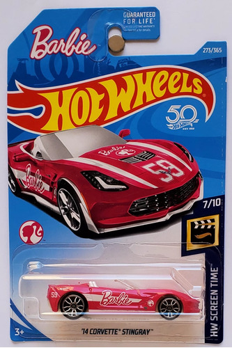 ´14 Corvette Stingray Barbie Hot Wheels