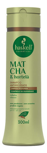  Shampoo Haskell Antirresiduo Matcha E Hortelã 300ml
