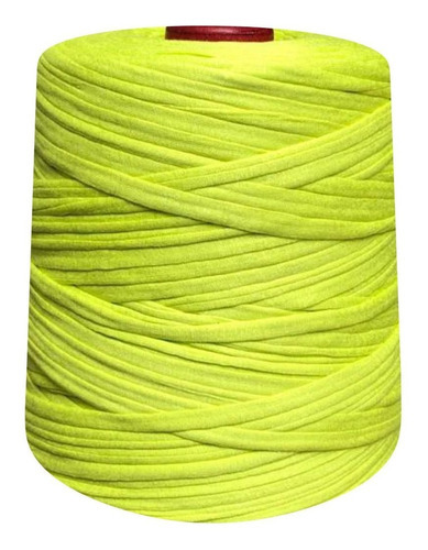 Fio De Malha Para Crochê Artesanato Colorido 1 Kg Cor Verde cítrico