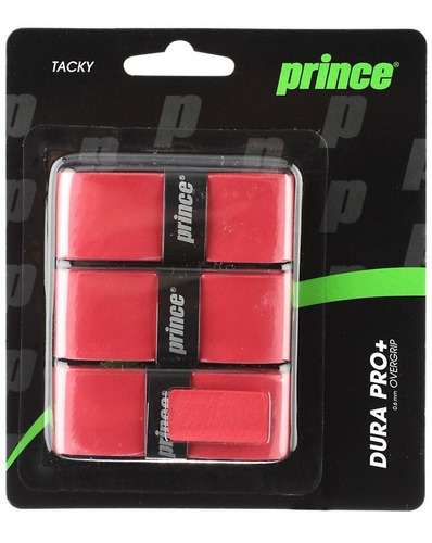 Overgrip Prince Durapro+ Tenis / Padel X3 Color Rojo