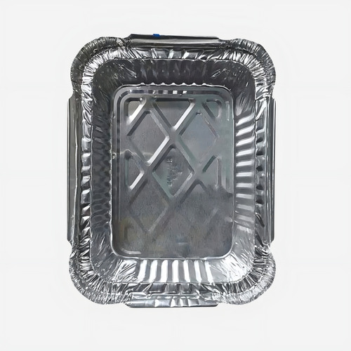 Pote Para Alimentos Hermético Almoço Embalagem Bompack Bandeja Retangular Marmita 250ml Alumínio - Kit Com 200 Unidades