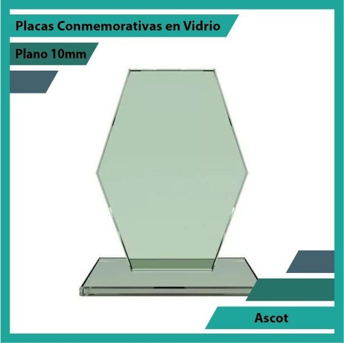 Placas Conmemorativas En Vidrio Forma Ascot