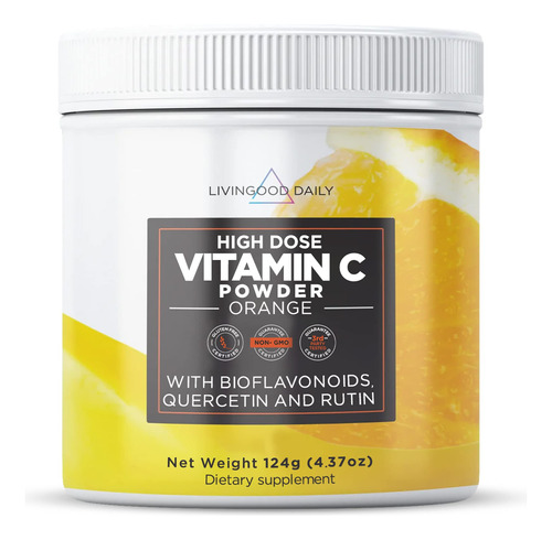 Livingood Daily Polvo De Vitamina C De Alta Dosis - 2,600 Mg