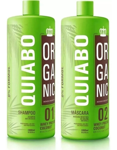 Selagem Quiabo Orgânico Ideal Para Cabelos 2x1lt