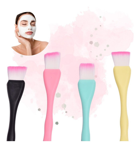 70 Brocha Pincel Para Mascarilla Faciales Japones Color Surtidos