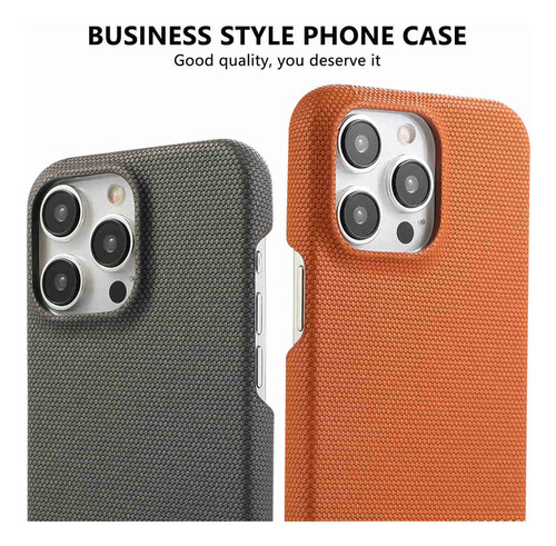 Funda Antihuellas Con Estampado De Tela Empalmada Para iPhone 12, 13, 14, 15, 16 Pro Max 14plus, 15plus, 16plus