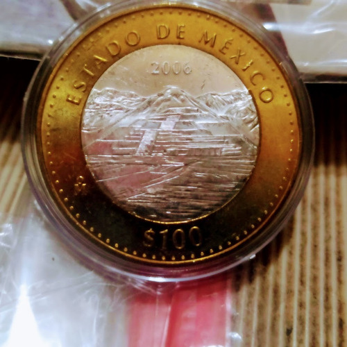 Bimetalica Estado De Mexico 100 Pesos Etapa 2 