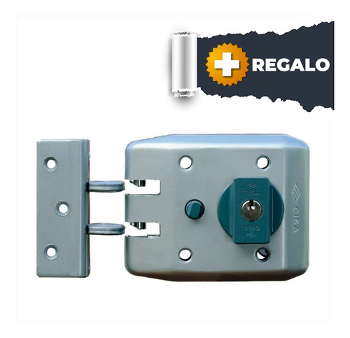 Imagen 1 de 10 de Cerradura Jimmy Proof Cisa Cilindro Fijo Pomo Móvil 60mm