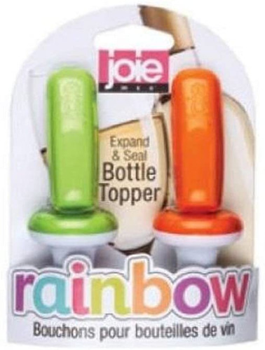 Joie Msc 12916 rainbow Extender & Seal Botella Toppers, Var