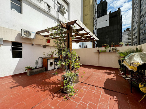Alquiler Departamento Monoambiente Con Patio Centro Rosario