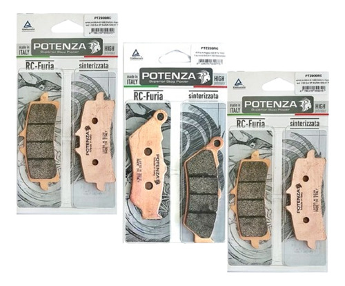 Kit Pastilha De Freio Potenza Scrambler 1200 Sinter 209 900