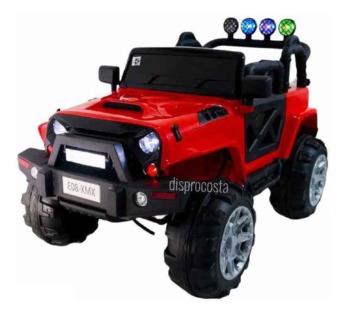 Carro Jeep Niño Unico Con 2 Baterias 12v, Control, 4 Motores