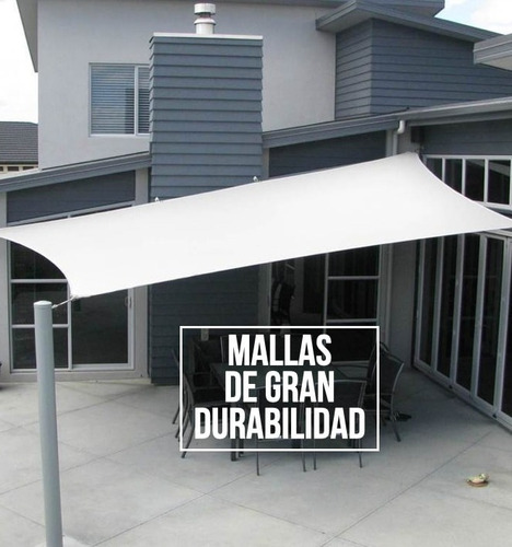 Malla Sombra Vela Tela Lona Toldos 6x8 Raschel 90% Sombra