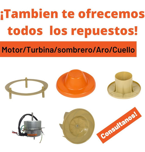Imagen 7 de 9 de Extractor De Aire Satelital 10 Cm Para Baño/cocina Gatti Ven