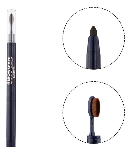 Imagem 2 de 3 de Bt Browshape Dark Brown Bruna Tavares - Lápis Sobrancelha