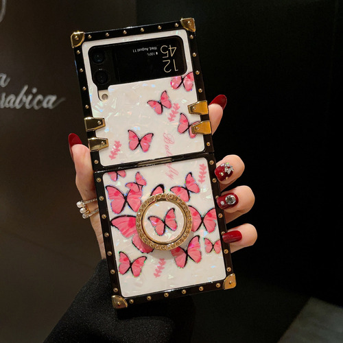 Para Samsung Z Flip 4/z Flip 3 Funda Mariposa Colores Madam*/