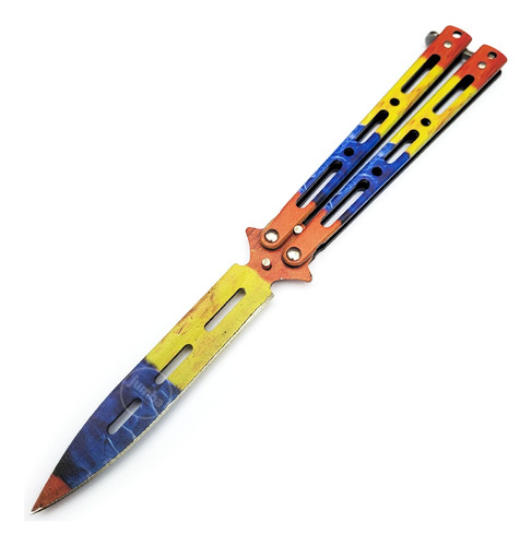 Navaja Mariposa Balisong Práctica Daga Acero Inoxidable