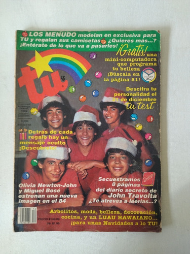 Revista Tú Los Menudo (Usado)