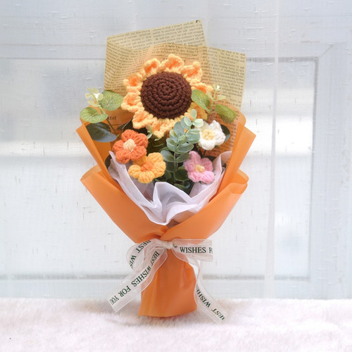 Ramo Girasol Tejido Regalo Maestros/día Madre
