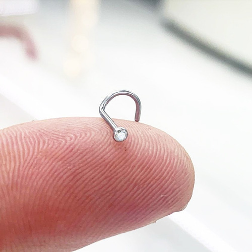 Imagen 2 de 2 de Piercing Nariz Microcristal 1.7mm Piercing Argentina ®