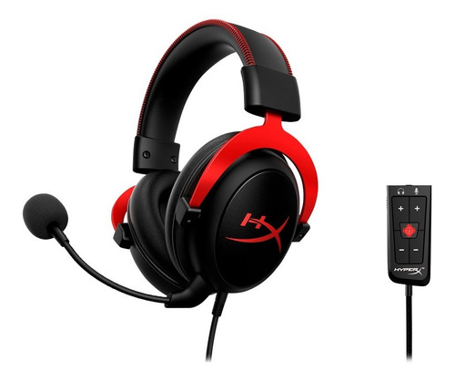 Auriculares gamer HyperX Cloud II KHX-HSCP rojo con luz LED