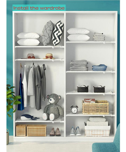 Estante De Almacenamiento Extensible L: 38-60cm Ancho: 24cm