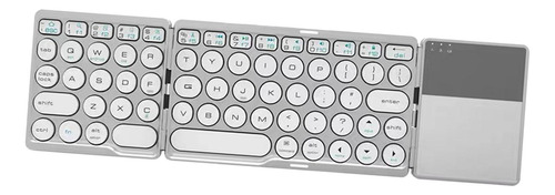 Teclado Inalámbrico Teclado Plegable Para Computadora Plata